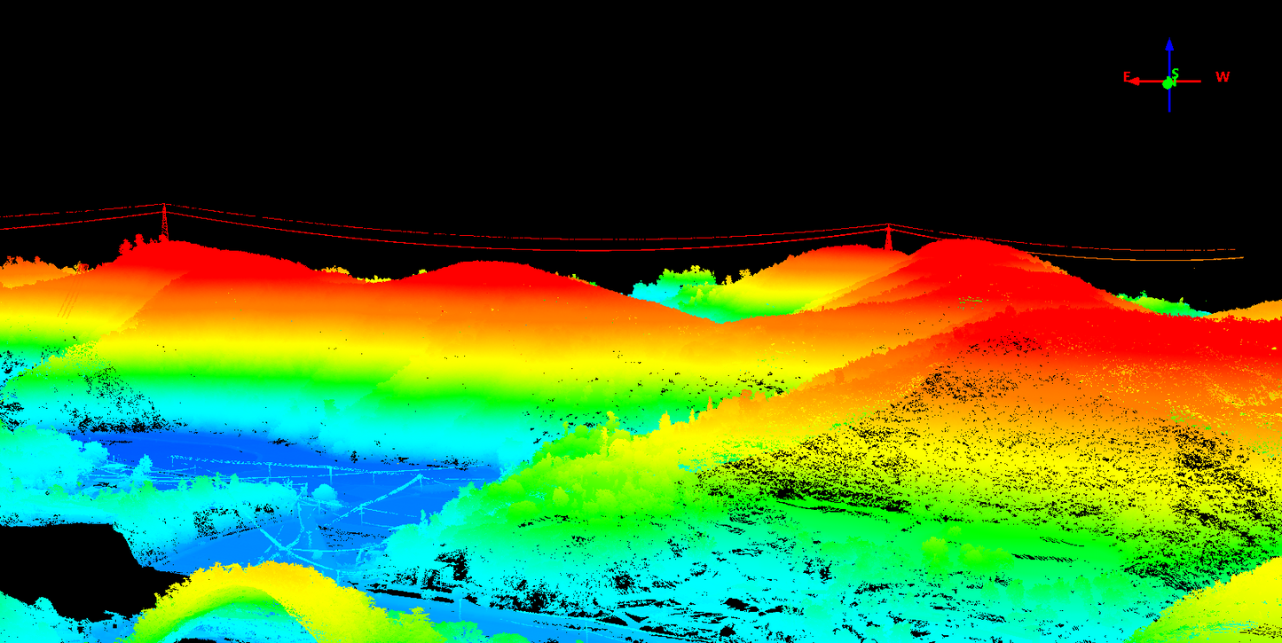 GS-1500N LiDAR 5 Echos Long Range Detection Aerial VTOL Mapping Solution